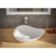 Cuba De Apoio Oval Ruy Ohtake 54X37,5Cm Branco Matte Roca - 32b4e034-50a5-47e8-a53c-3adbc6146003