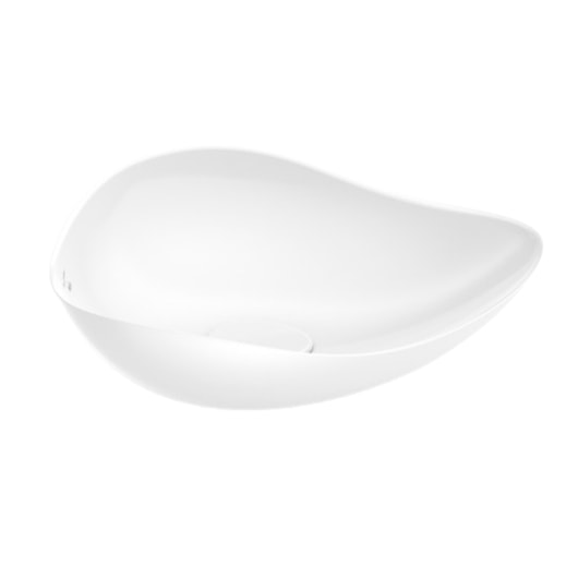 Cuba De Apoio Oval Ruy Ohtake 54x37,5cm Branco Roca - Imagem principal - 85a8360e-6d6d-495b-85bd-50e575a965b2