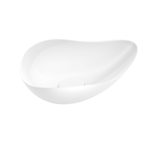 Cuba De Apoio Oval Ruy Ohtake 54x37,5cm Branco Roca - Imagem principal - a0f2f8d4-6d04-48fd-9286-b7fb580286d1