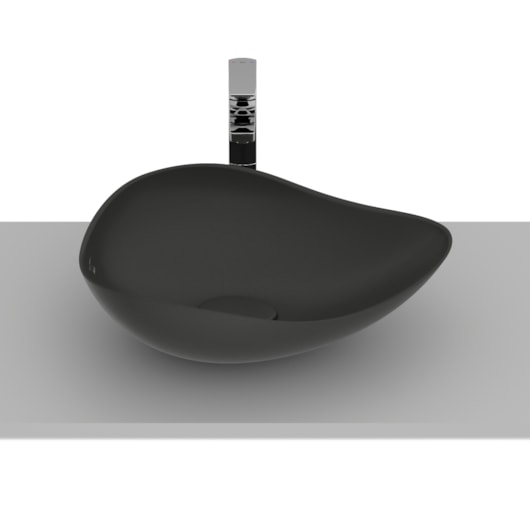 Cuba De Apoio Oval Ruy Ohtake 54X37,5cm Onix Roca - Imagem principal - 1fb8fd7b-caa8-46e9-856f-2bc92097966f