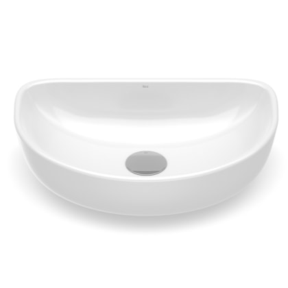 Cuba De Apoio Oval Sem Mesa Optica EE45 45x30cm Branco Roca