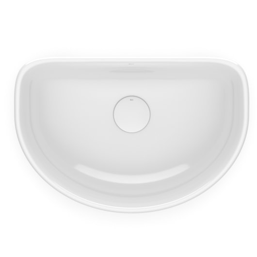 Cuba De Apoio Oval Sem Mesa Optica EE45 45x30cm Branco Roca - Imagem principal - a7b792c9-e51f-4963-87e6-b11c7d4994ac