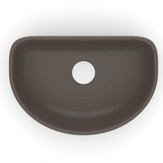 Cuba de Apoio Oval Sem Mesa Optica EE45 45x30cm Café Roca - Imagem principal - f6e591aa-e33c-44b5-bf46-565451f55b14