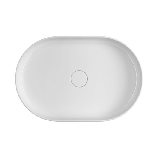 Cuba De Apoio Oval Slim Branco Deca 60 cm - Imagem principal - 665d4133-9e89-40f0-80d2-baf4fd7fe4ea