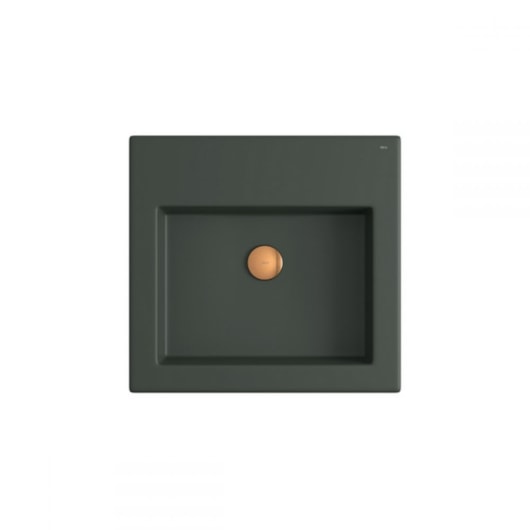 Cuba De Apoio Quadrada 43cm Com Mesa L737 Kale Green Deca - Imagem principal - d5b81bcf-47c7-47a1-84c9-12e4e5d6680c