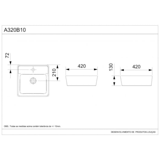 Cuba de Apoio Quadrada Com Mesa Optica CQ42 42x42cm Blanco Mate Roca - Imagem principal - 157a608c-711b-487d-a957-8434f3e23caf