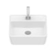 Cuba de Apoio Quadrada Com Mesa Optica CQ42 42x42cm Branco Matte Roca - 2f3d3908-0f95-48f4-9400-5709a5a31cf9