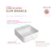 Cuba De Apoio Quadrada Com Mesa Slim Branco Deca 30cm - 43f1a4ee-6716-4e06-8dfe-b5775f7c962e