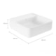 Cuba De Apoio Quadrada Com Mesa Slim Branco Deca 40cm - e96e845d-ea9a-4a4e-b599-64c07cdcddd8
