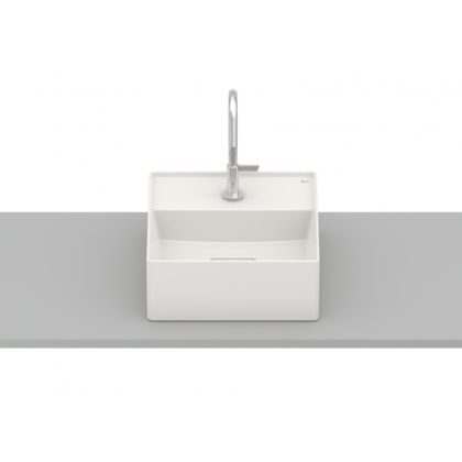 Cuba de Apoio Quadrada Com Mesa Terra T7 Beige Roca 30x30cm