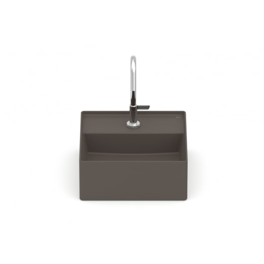 Cuba de Apoio Quadrada Com Mesa Terra T7 Café Roca 30x30cm - Imagem principal - 4096a523-def3-425a-ac4a-b8fc7b021e3e