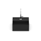Cuba de Apoio Quadrada Com Mesa Terra T7 Matte Black Roca 30x30cm - f6fa4f5a-bc53-4e03-b3b6-72937e6ded96