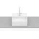 Cuba de Apoio Quadrada Com Mesa Terra T8 Branco Matte Roca 35x35cm - dfb9878c-ac68-4155-87cd-6c3fc62c8db2