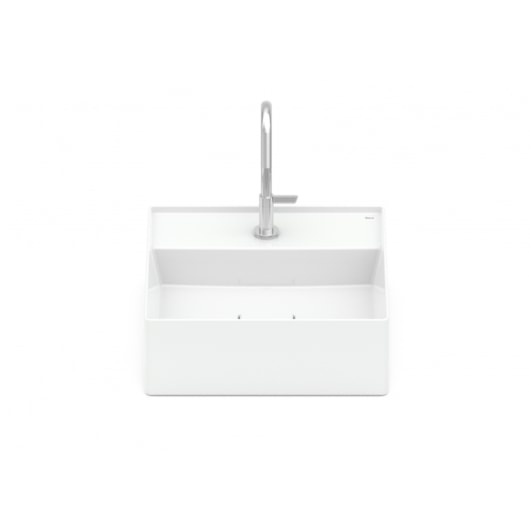 Cuba de Apoio Quadrada Com Mesa Terra T8 Branco Roca 35x35cm - Imagem principal - b4d837fd-37e2-4acd-b58e-954dcd8f3a65