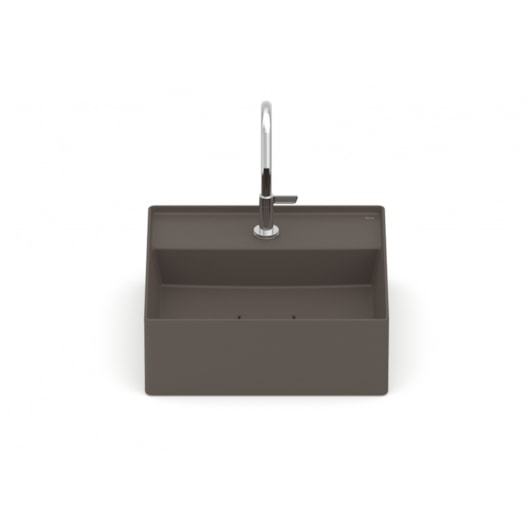 Cuba de Apoio Quadrada Com Mesa Terra T8 Café Roca 35x35cm - Imagem principal - 5d001417-b20d-43c9-ab97-9a080c59cf8a