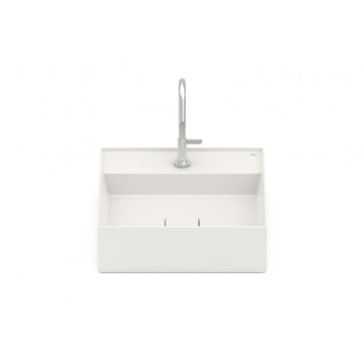 Cuba de Apoio Quadrada Com Mesa Terra T9 Beige Roca 40x40cm - Imagem principal - c877cc8e-020f-4828-aeda-8e70ed153eb2