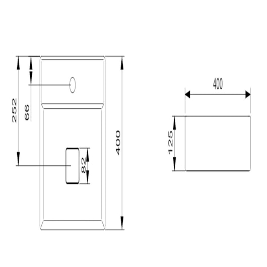 Cuba de Apoio Quadrada Com Mesa Terra T9 Blanco Mate Roca 40x40cm - Imagem principal - 14506696-1a51-484e-a4c1-86da8fa8c46f