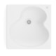 Cuba De Apoio Quadrada Ruy Ohtake 41X41cm Branco Matte Roca - df7f67ec-51e4-4480-a912-c9cbacb847e7