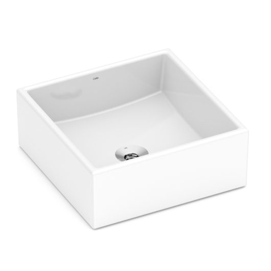 Cuba De Apoio Quadrada Sem Mesa Basic Branco Celite 35x35cm - Imagem principal - 7f8cfeda-c6b2-4f35-bba7-2ed8fbf0c723