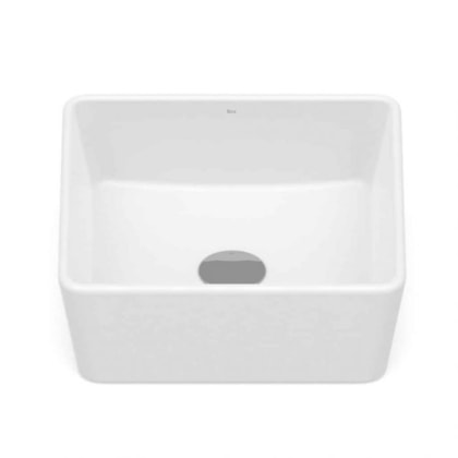 Cuba de Apoio Quadrada Sem Mesa Optica CQ35 35x35cm Branco Matte Roca