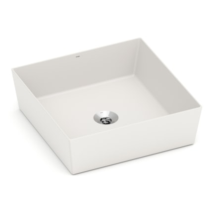 Cuba de Apoio Quadrada Sem Mesa Platinum P5 38x38cm Beige Incepa