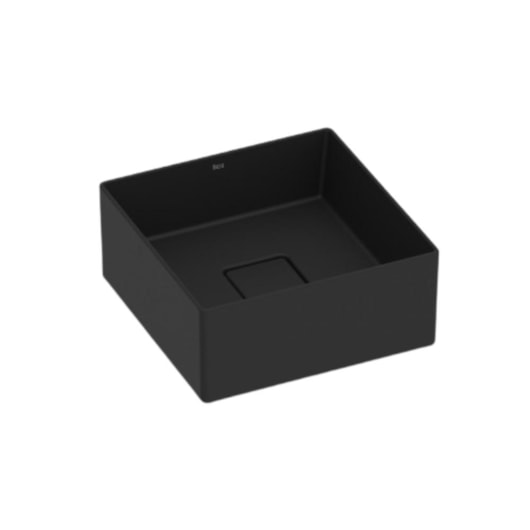 Cuba de Apoio Quadrada Sem Mesa Terra T3 Matte Black Roca 30x30cm - Imagem principal - 8c66e266-9198-4e3e-af16-ddfa79e9ee4f