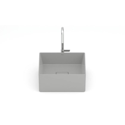 Cuba de Apoio Quadrada Sem Mesa Terra T3 Stone Roca 30x30cm