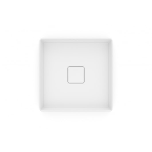 Cuba de Apoio Quadrada Sem Mesa Terra T4 Branco Matte Roca 35x35cm - Imagem principal - 5353355f-822b-4b97-ada9-6541f6e657e2