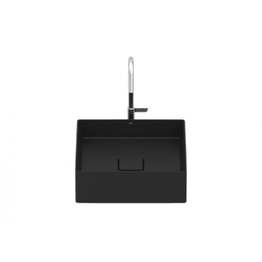 Cuba de Apoio Quadrada Sem Mesa Terra T4 Matte Black Roca 35x35cm - Imagem principal - 35451dc8-a836-4297-ba23-a4eebf9d46fd