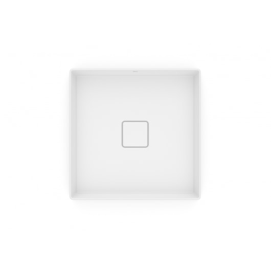 Cuba de Apoio Quadrada Sem Mesa Terra T5 Branco Matte Roca 40x40cm - Imagem principal - a86ce39c-307a-4efc-bd06-758aa48dc439