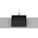 Cuba de Apoio Quadrada Sem Mesa Terra T5 Matte Black Roca 40x40cm - e3d67a6c-fa73-453c-b511-747f8578700d