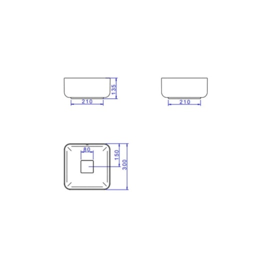 Cuba De Apoio Quadrada Slim Branco Deca 30 cm - Imagem principal - edf6636f-6f67-4dfa-8cd7-900e8f59b46a