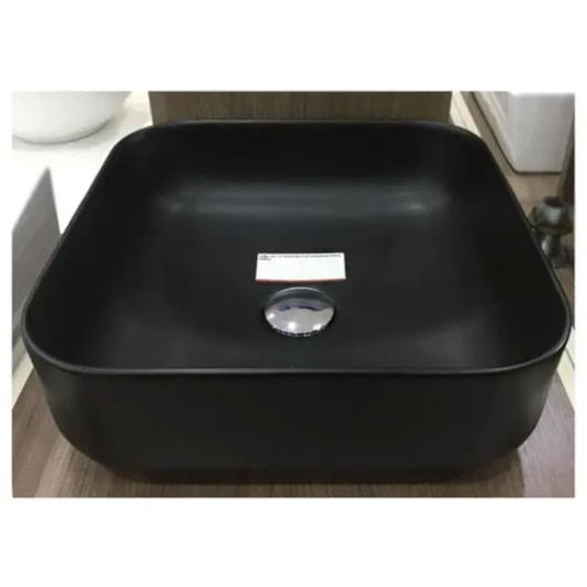 Cuba De Apoio Quadrada Sottile Preto Fosco Japi - Imagem principal - 87d0f4a8-6777-4c58-a5b4-8861de67f644