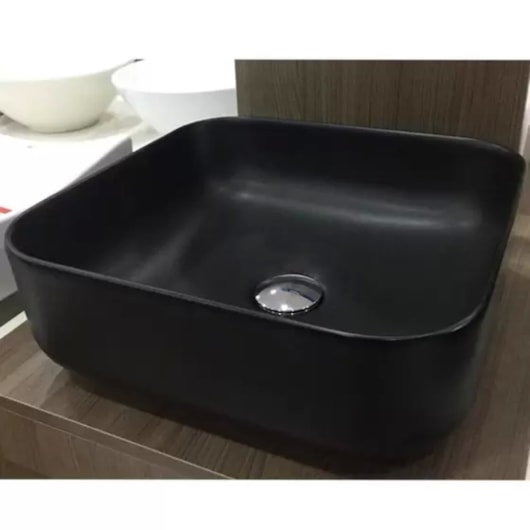 Cuba De Apoio Quadrada Sottile Preto Fosco Japi - Imagem principal - 816d48db-a102-4666-a248-29f3112ab09c