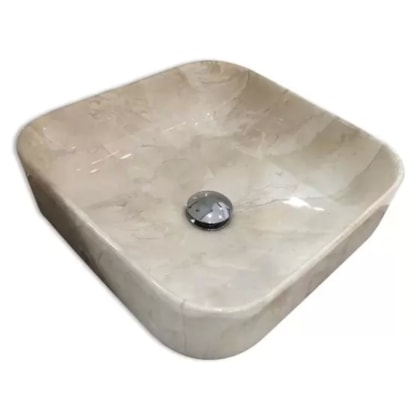 Cuba De Apoio Quadrada Sottile Travertino Japi