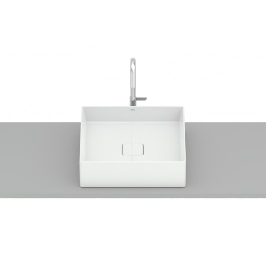 Cuba De Apoio Quadrada Terra T5 Branco Roca 40x40cm - Imagem principal - b50aff4f-0ef2-4370-976e-dda59c96cc41