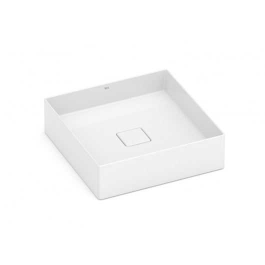 Cuba De Apoio Quadrada Terra T5 Branco Roca 40x40cm - Imagem principal - fc42408d-6654-4efa-92b6-6cd3565c20db