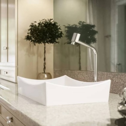 Cuba De Apoio Ravena Branca Japi 34,5x34,5x15,5cm