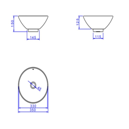 Cuba de Apoio Redonda Branco Deca 35cm - Imagem principal - 3f125c38-eb47-482c-9b72-c7abad63d36f
