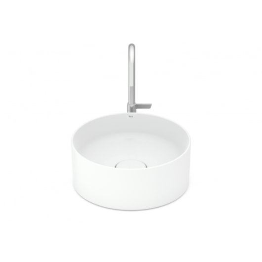 Cuba de Apoio Redonda Branco Terra T1 Roca - Imagem principal - 47423dd5-0f7a-4cac-b9e0-39cd0326af45