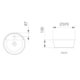 Cuba de Apoio Redonda Com Mesa Optica CR37 37cm Matte Black Roca - ca3df55f-ae62-4629-a972-31f0580b5249