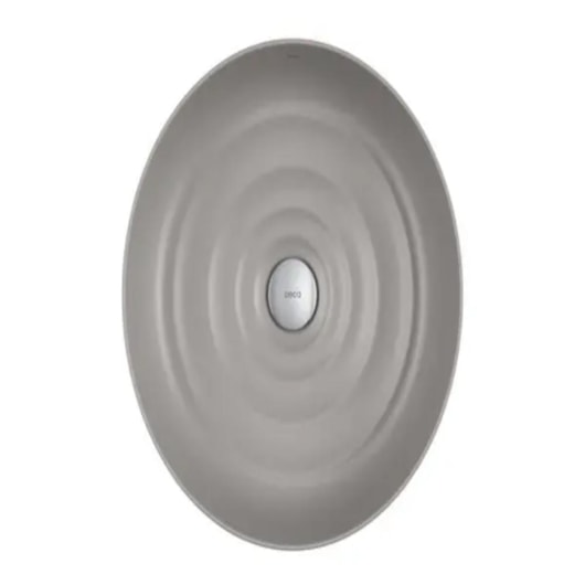 Cuba De Apoio Redonda Gota Soft Antracite Deca 40cm - Imagem principal - 69977ee2-8651-4f20-ac41-a84c1baabdf0