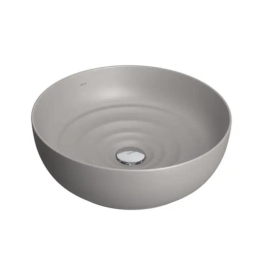 Cuba De Apoio Redonda Gota Soft Antracite Deca 40cm - Imagem principal - cc223bfa-0c05-49ef-97a7-bd69a36dd1d8