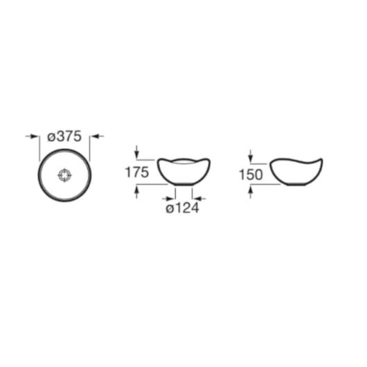 Cuba De Apoio Redonda Ruy Ohtake Branco Roca 37,5cm - Imagem principal - 399b3a09-7275-42a3-bcf5-41ad1818551e