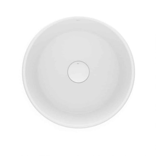 Cuba de Apoio Redonda Sem Mesa Optica CR35 35cm Branco Matte Roca - Imagem principal - e618a5d6-6fc1-4816-8d4b-b139394bb8ba