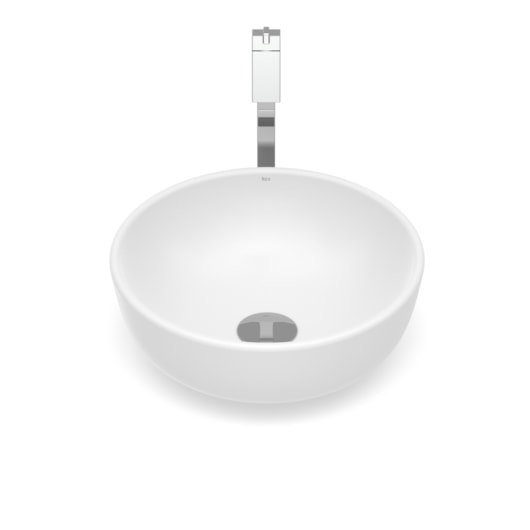 Cuba de Apoio Redonda Sem Mesa Optica ER35 35cm Branco Matte Roca - Imagem principal - 6da087c2-5e3c-44dc-8546-27279431bda5