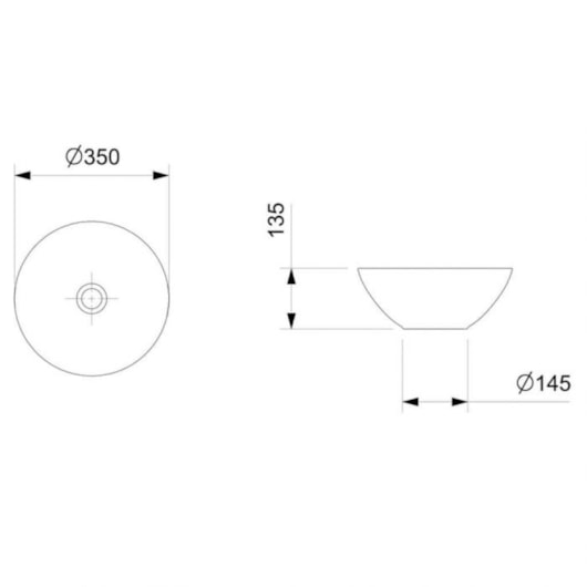 Cuba De Apoio Redonda Sem Mesa Platinum P1 35cm Branco Brilho Incepa - Imagem principal - 9cc619ae-883a-4336-ad6c-4f4d6a1ca990