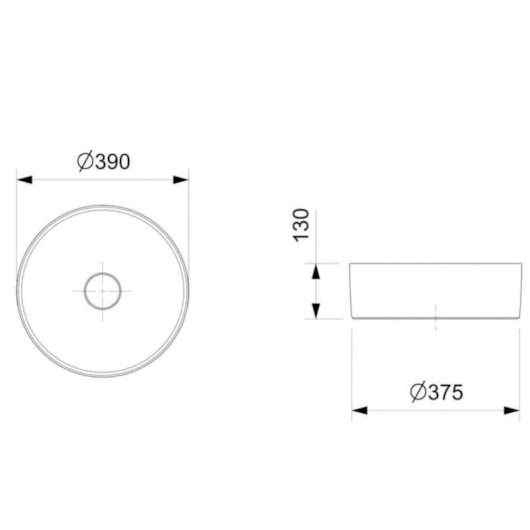 Cuba De Apoio Redonda Sem Mesa Platinum P2 39cm Branco Brilho Incepa - Imagem principal - a6055e84-2982-40e5-a563-a8cde157704e