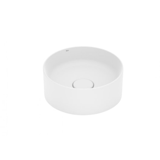 Cuba de Apoio Redonda Sem Mesa Terra T1 Branco Matte Roca 30cm - Imagem principal - 226dfd69-2847-46a8-9164-2cb29815b2c5
