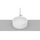 Cuba de Apoio Redonda Sem Mesa Terra T1 Branco Matte Roca 30cm - 69df1aea-0b16-40e2-9c38-885af536de9c
